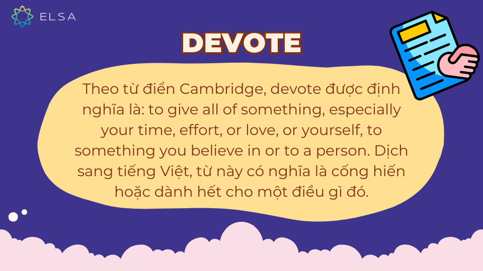 Devote là gì? Định nghĩa Devote là gì