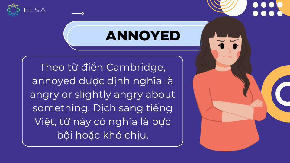 Annoyed nghĩa là gì? Định nghĩa annoyed là gì trong tiếng Anh