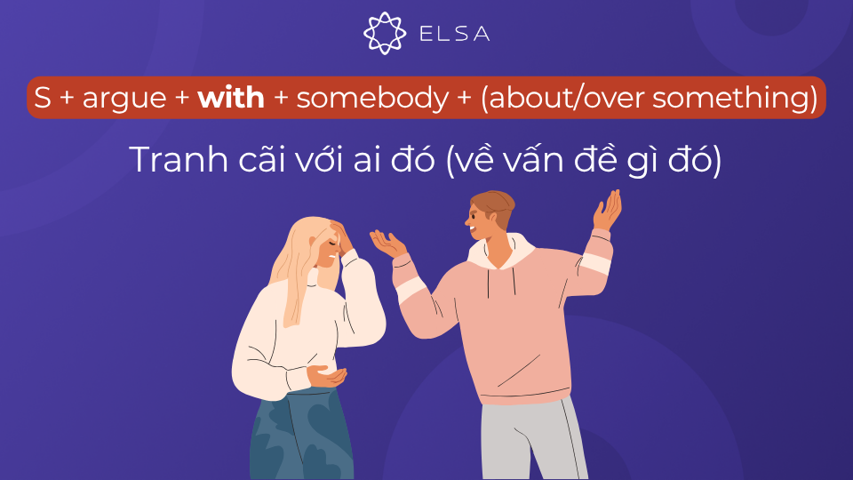 Cấu trúc argue with Cấu trúc argue with