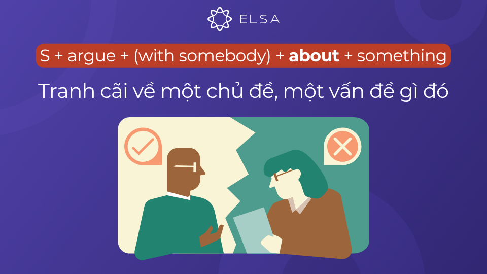 Cấu trúc argue about Cấu trúc argue about