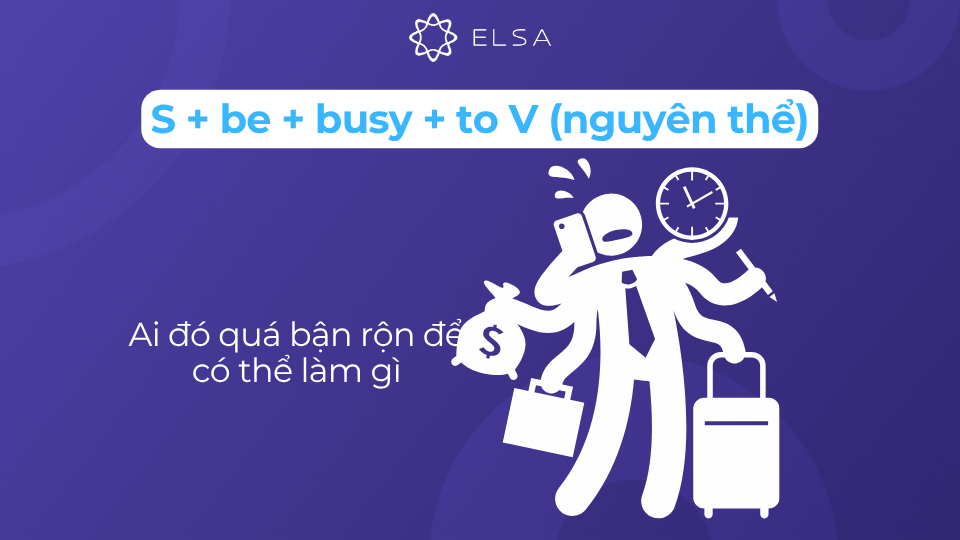Cấu trúc busy + to V