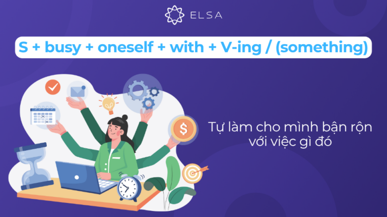 Busy đi với giới từ gì? Busy to V hay Ving?