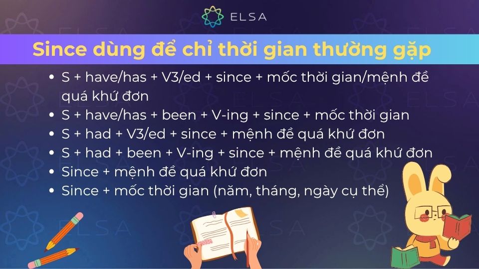 Since dùng để chỉ thời gian
