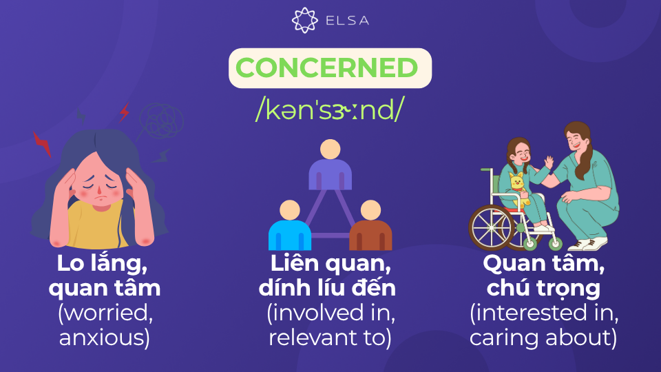 Các nét nghĩa của concerned Các nét nghĩa của concerned