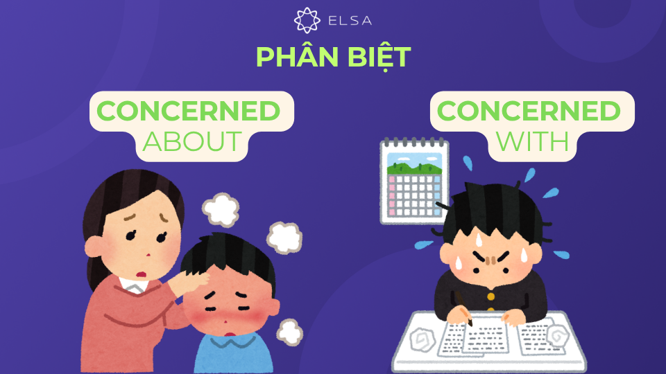 Cách phân biệt 2 cụm từ concerned about và concerned with Cách phân biệt 2 cụm từ concerned about và concerned with