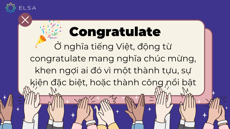 Congratulate nghĩa là gì? Congratulate nghĩa là gì?