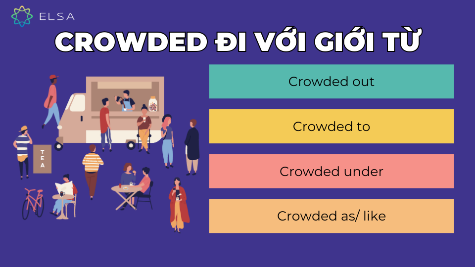 Crowded đi với giới từ out, to, under và as/like Crowded đi với giới từ out, to, under và as/like