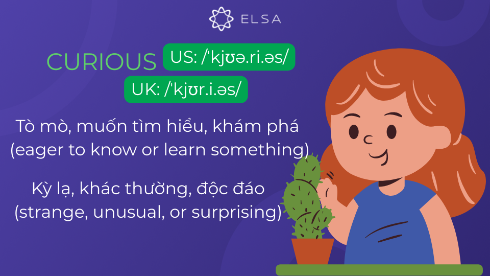 Các ý nghĩa của curious 