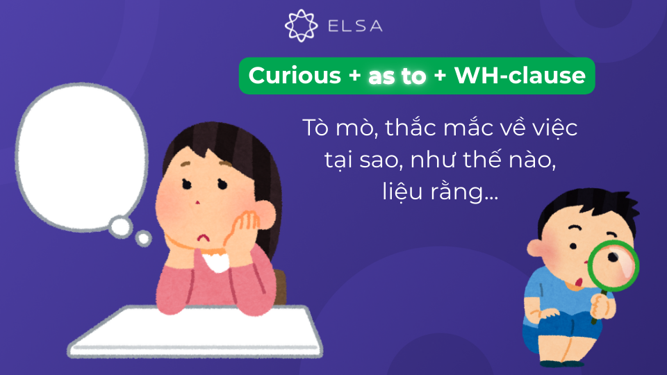 Cấu trúc curious đi với cụm giới từ as to