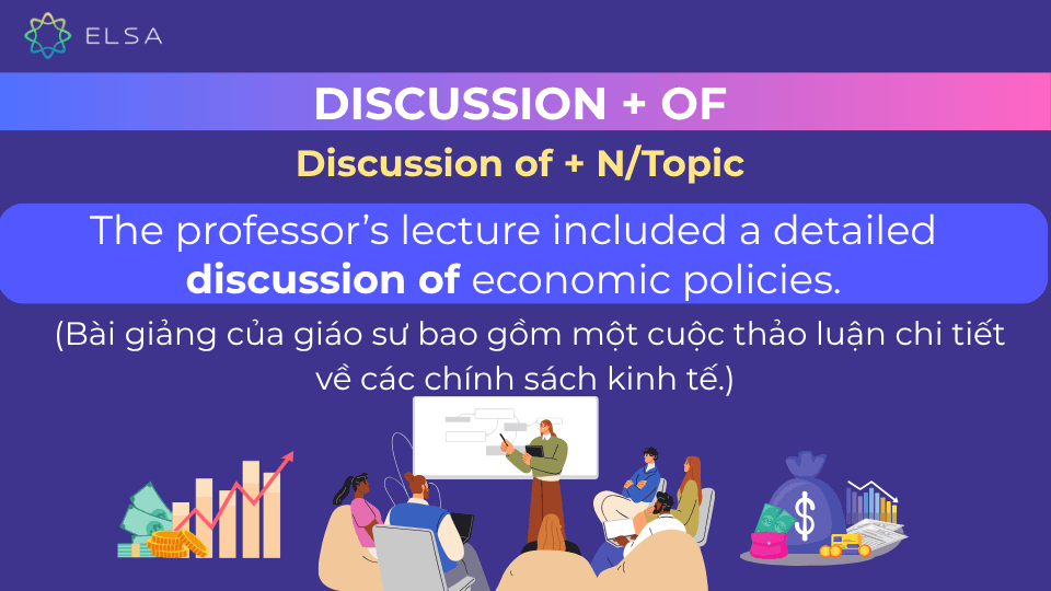 Câu ví dụ về discussion + of Câu ví dụ về discussion + of