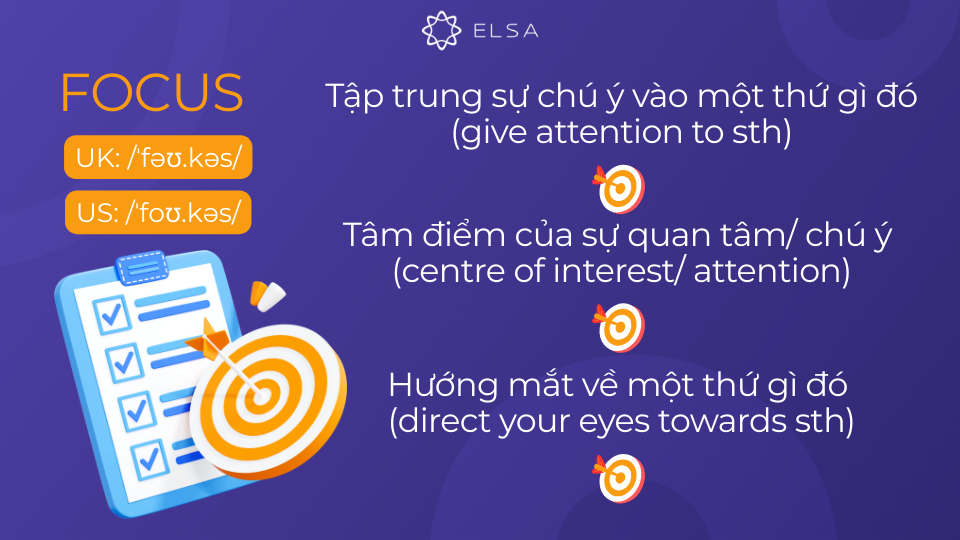Các ý nghĩa của focus Các ý nghĩa của focus