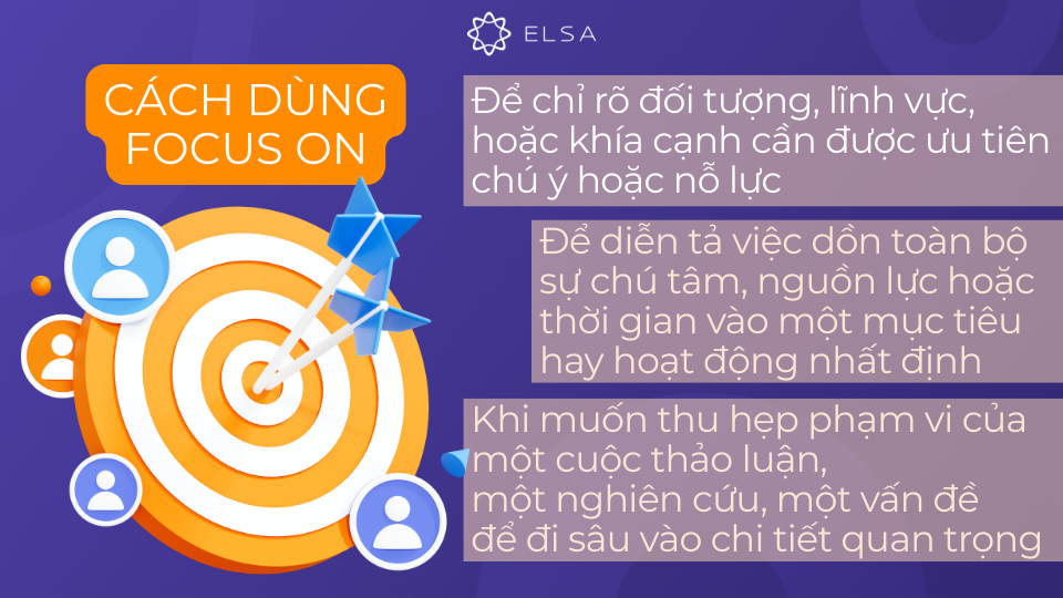 Dùng focus on trong trường hợp nào? Dùng focus on trong trường hợp nào?