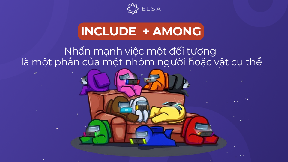 Cách dùng include đi với giới từ among Cách dùng include đi với giới từ among