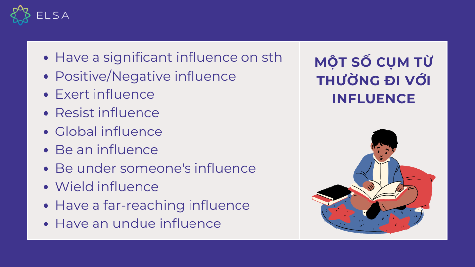 Một số cụm từ thường đi với Influence Một số cụm từ thường đi với Influence