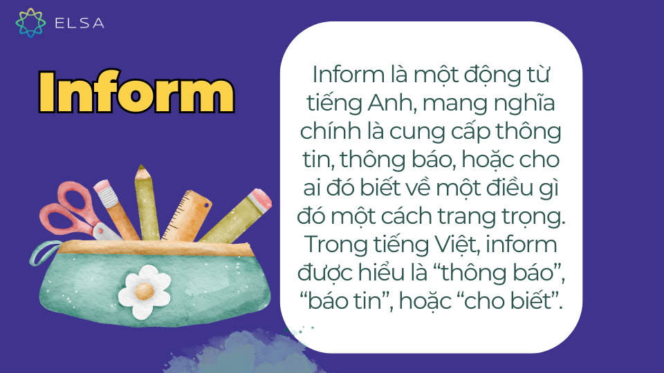 Inform nghĩa là gì? Inform nghĩa là gì?