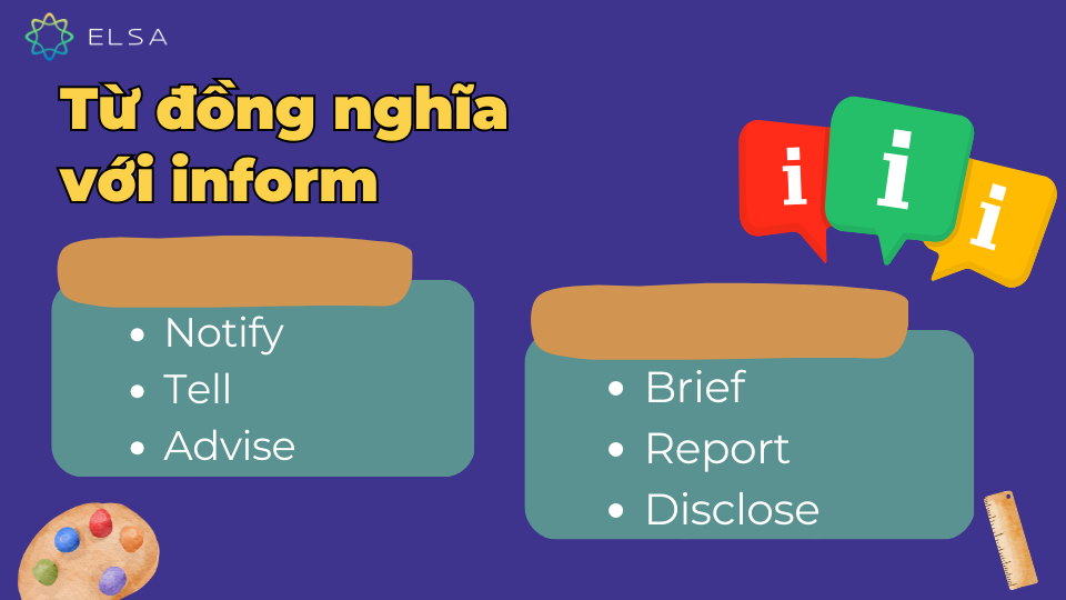 Các từ đồng nghĩa với inform Các từ đồng nghĩa với inform