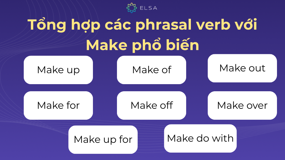 Các phrasal verb với Make này sẽ giúp bạn giao tiếp tốt hơn Các phrasal verb với Make này sẽ giúp bạn giao tiếp tốt hơn