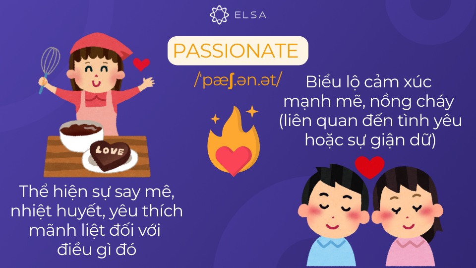 Các nét nghĩa của passionate Các nét nghĩa của passionate