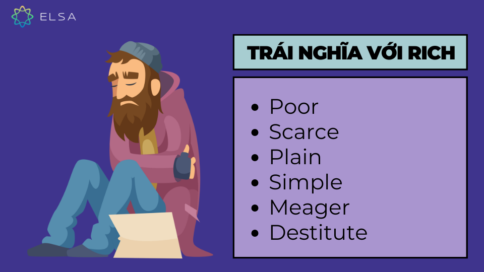 Từ trái nghĩa với rich Từ trái nghĩa với rich