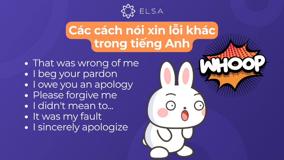 Những cách nói khác để diễn đạt ý muốn xin lỗi trong tiếng Anh Những cách nói khác để diễn đạt ý muốn xin lỗi trong tiếng Anh