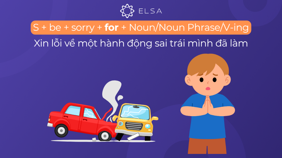 Cấu trúc sorry đi với giới từ for Cấu trúc sorry đi với giới từ for
