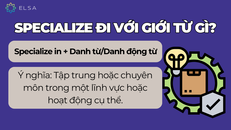 Specialize đi với giới từ gì? Specialize đi với giới từ in