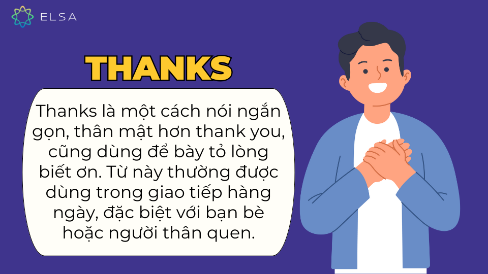 Khái niệm của từ thanks Khái niệm của từ thanks
