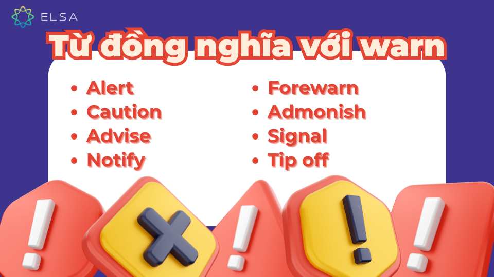 Từ đồng nghĩa với warn