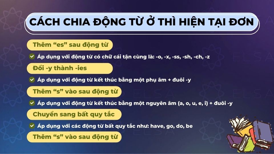 Cách chia động từ