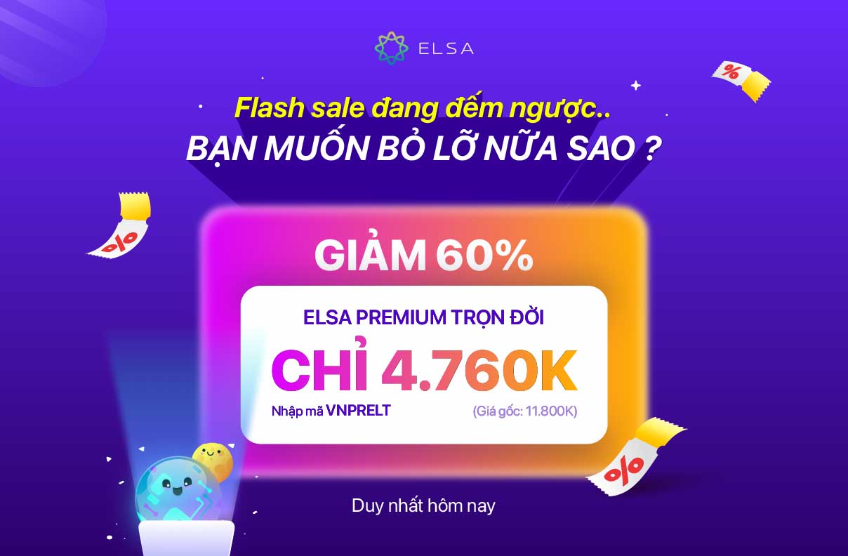 ELSA Premium Trọn Đời