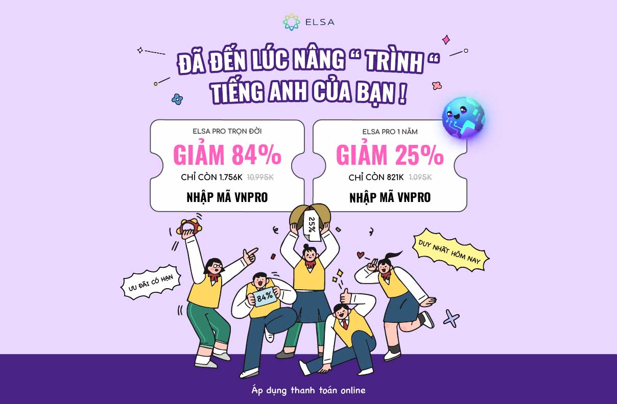 ELSA Pro Trọn Đời