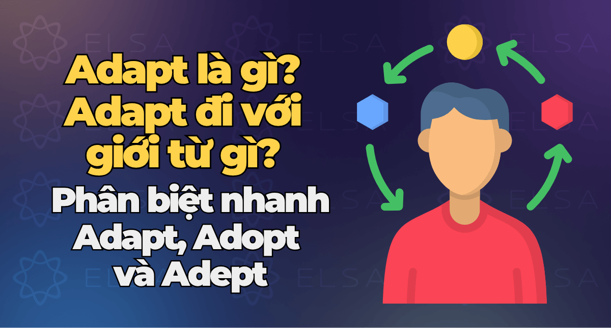 Adapt là gì? Adapt đi với giới từ gì? Phân biệt Adapt và Adopt