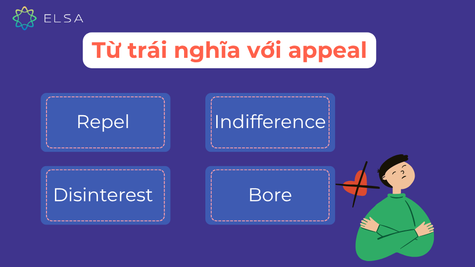 Từ trái nghĩa của appeal