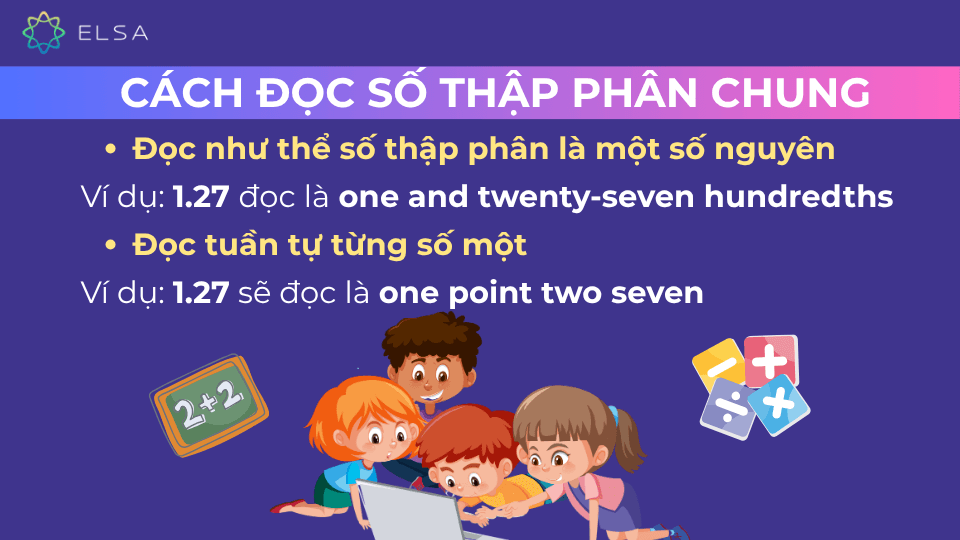 2 cách đọc số thập phân chung 2 cách đọc số thập phân chung
