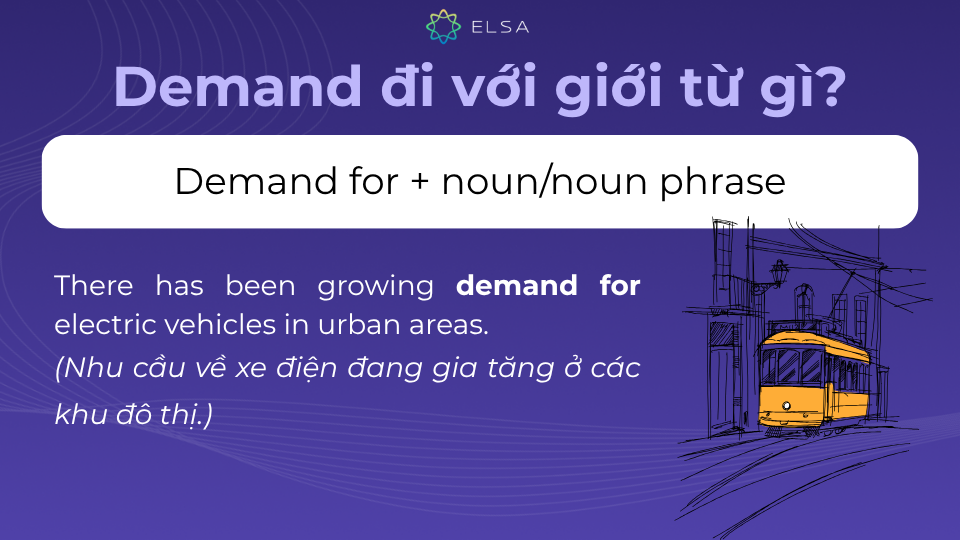 Demand for dùng để chỉ nhu cầu, sự đòi hỏi hoặc yêu cầu mạnh mẽ Demand for dùng để chỉ nhu cầu, sự đòi hỏi hoặc yêu cầu mạnh mẽ
