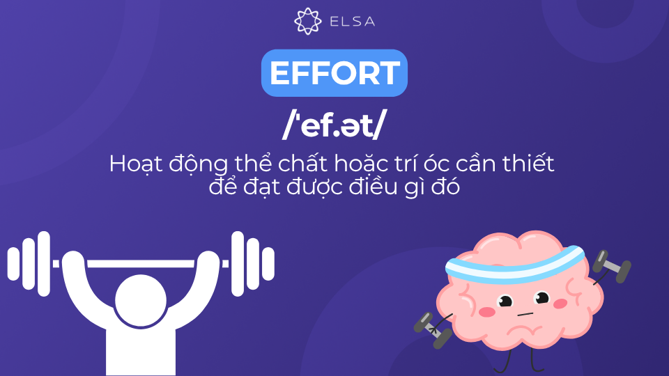 Ý nghĩa của danh từ effort chính là sự cố gắng, sự nỗ lực Định nghĩa effort là gì trong tiếng Anh