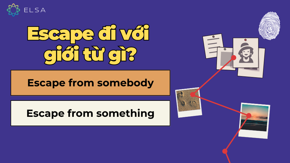 Escape đi với giới từ gì? Escape đi với giới từ from