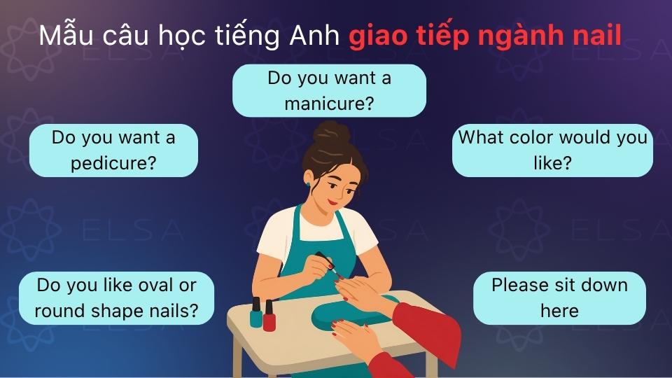 Mẫu câu giao tiếp ngành nail tư vấn kiểu móng, hiểu ý khách và nâng cao chất lượng Mẫu câu giao tiếp ngành nail tư vấn kiểu móng, hiểu ý khách và nâng cao chất lượng