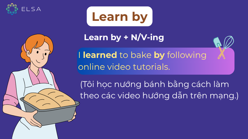 Learn by là học thông qua quan sát, trải nghiệm