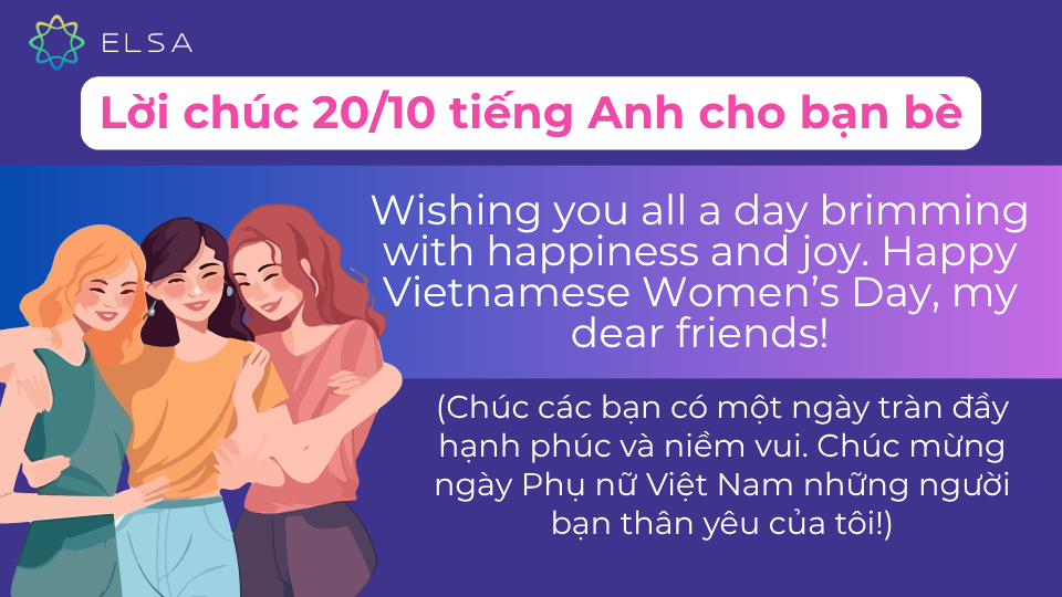 Câu chúc 20/10 dành cho bạn bè