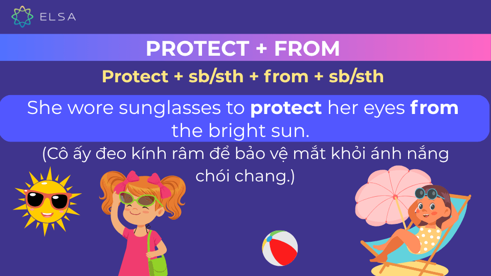 Câu ví dụ protect + from