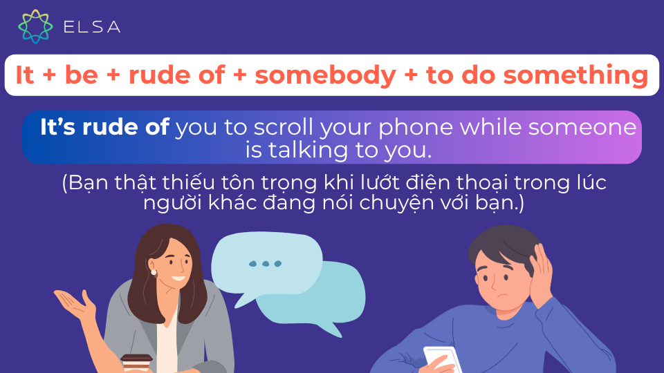 Câu ví dụ cấu trúc rude of