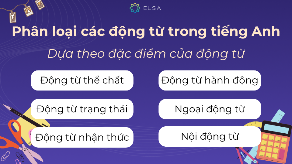 Động từ trong câu còn được phân loại theo vai trò Động từ trong câu còn được phân loại theo vai trò