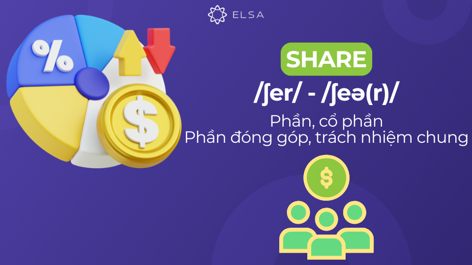 Danh từ share còn có thể được hiểu là cổ phần Danh từ share còn có thể được hiểu là cổ phần