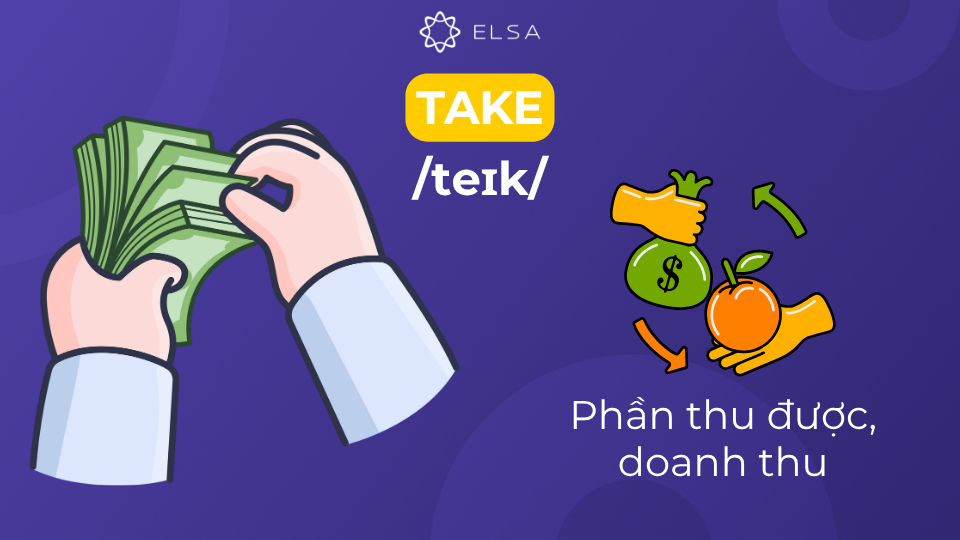 Take có nghĩa là doanh thu từ việc gì Take có nghĩa là doanh thu từ việc gì