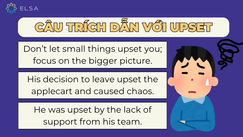Câu trích dẫn với Upset