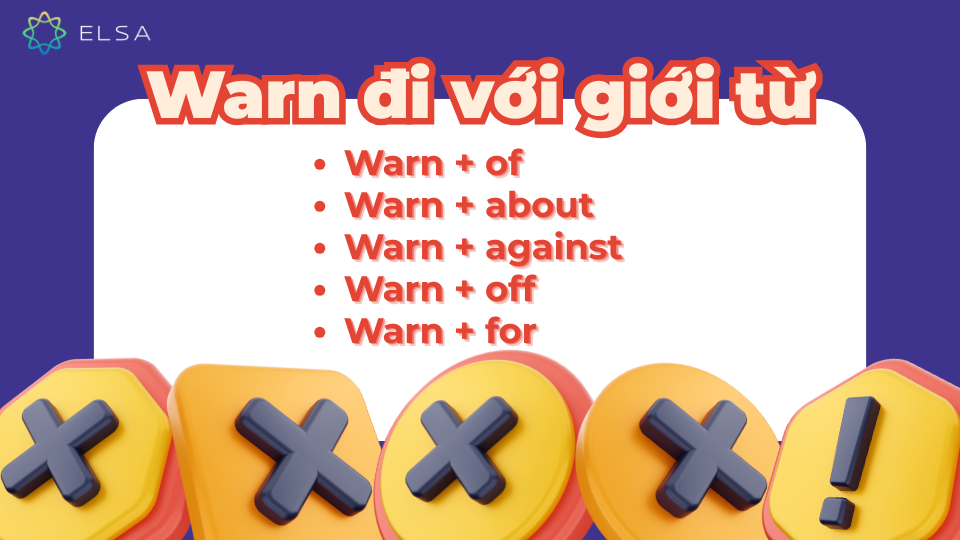 Các giới từ đi với warn