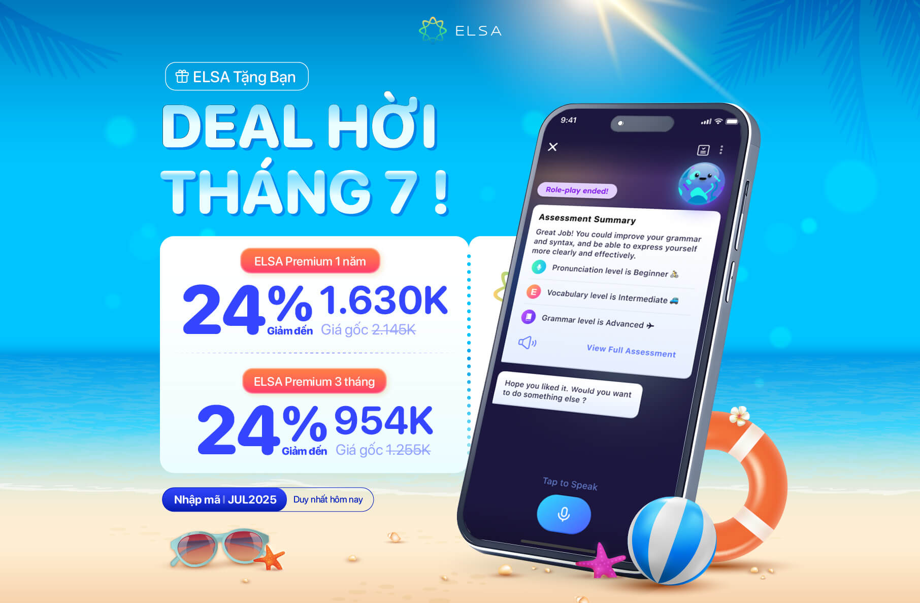 ELSA Premium 1 năm