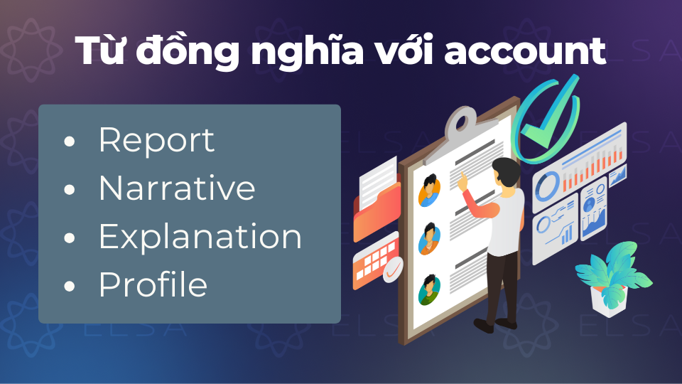 Từ đồng nghĩa với account