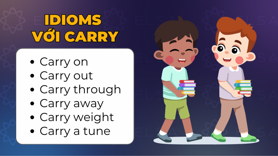 Idioms với carry Idioms với carry
